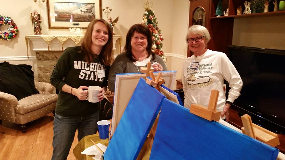 Painting with a Twist Painting Party for Christmas Gift in Clermont